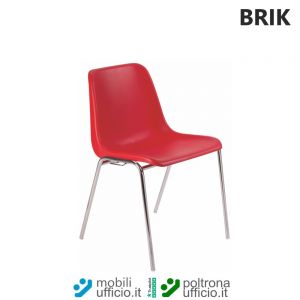 B10 sedia BRIK monoscocca impilabile