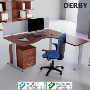DB/12 workstation DERBY angolare con base a T