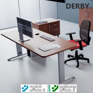 DB/16 scrivania DERBY sagomata