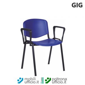 BK/21 sedia GIG seduta con braccioli
