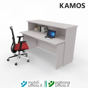 KP2RA/SC banco reception KAMOS con scrivania incassata