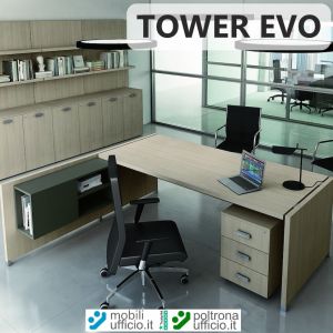 TE16 - scrivania angolare TOWER EVO