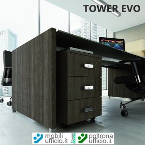 TE66 - cassettiera TOWER EVO con 3 cassetti e serratura