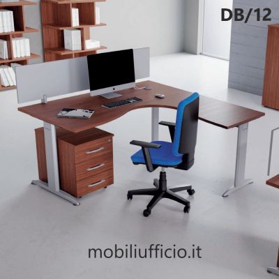 DB/12 workstation DERBY angolare con base a T